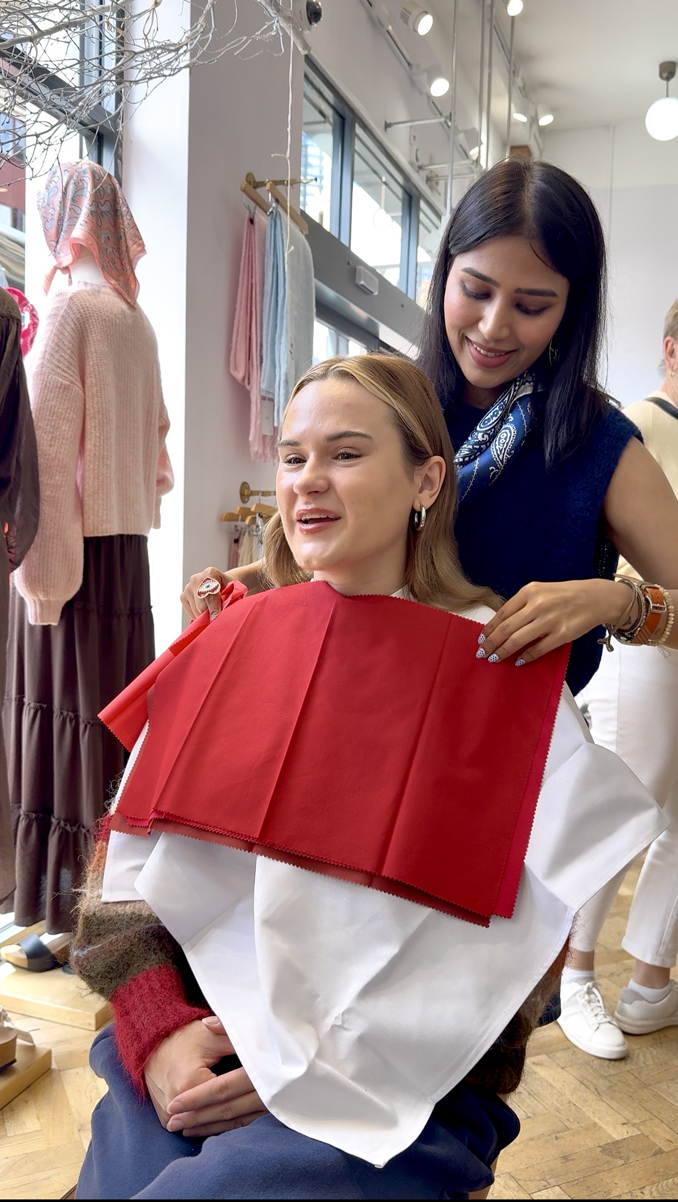 Personal color analysis and styling session